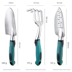 DTOPBUYAGE - Kit d'outils de jardinage 3 - pièces dtopbuyage