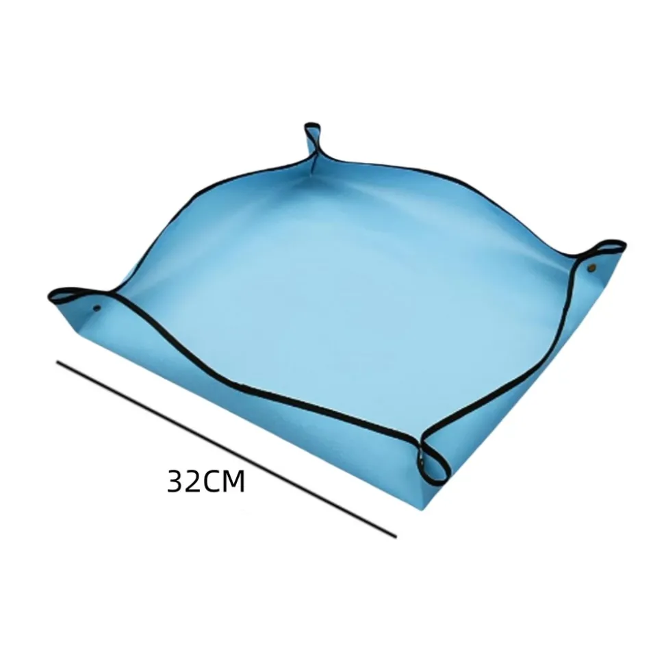 DTOPBUYAGE - Tapis de rempotage pour le jardinage bleu, 32cmx32cm dtopbuyage