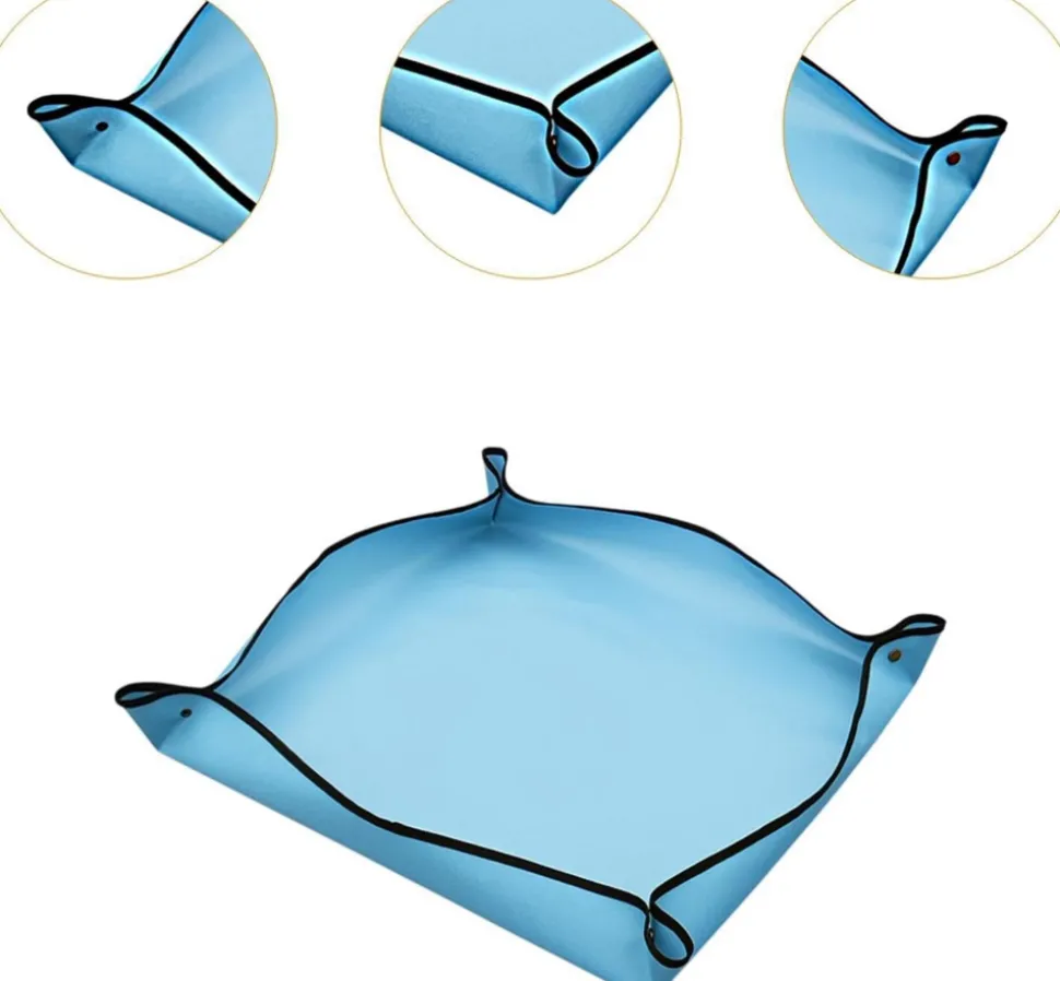 DTOPBUYAGE - Tapis de rempotage pour le jardinage bleu, 32cmx32cm dtopbuyage