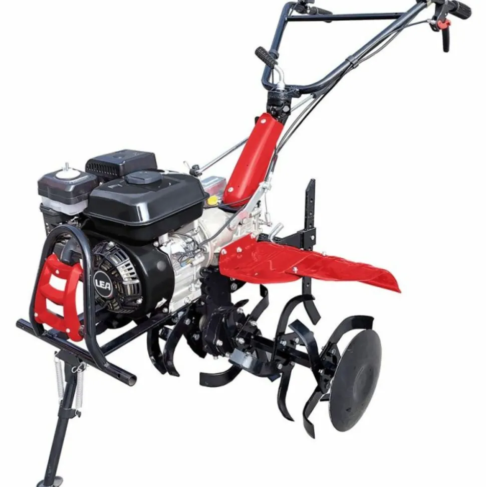 DUNSCH - Motoculteur thermique tracté 212cc travail jusqu'à 102cm 2 vitesses av – 1 ar guidon ajustable lea le42212-97w21