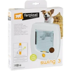 FERPLAST - Chatiere swing 3 porte pour chats