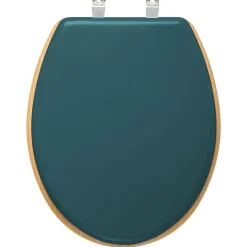 5 FIVE SIMPLY SMART - 5five - abattant wc "modern color" bleu pétrole en bois