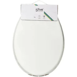 5 FIVE SIMPLY SMART - 5five - abattant wc "colorama" blanc en bois laqué
