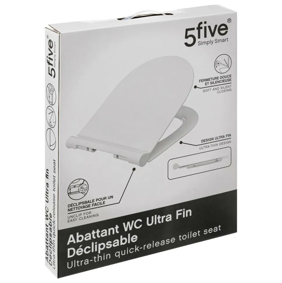 5 FIVE SIMPLY SMART - 5five - abattant wc ultra fin blanc