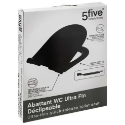 5 FIVE SIMPLY SMART - 5five - abattant wc ultra fin noir