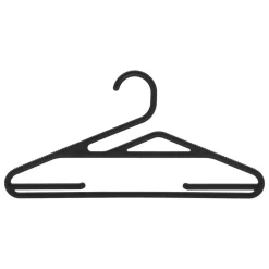5 FIVE SIMPLY SMART - 5five - 5 cintres antidérapants "hang up" noir l41cm