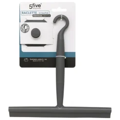 5 FIVE SIMPLY SMART - 5five - raclette à vitres avec ventouse en plastique gris 23x22cm