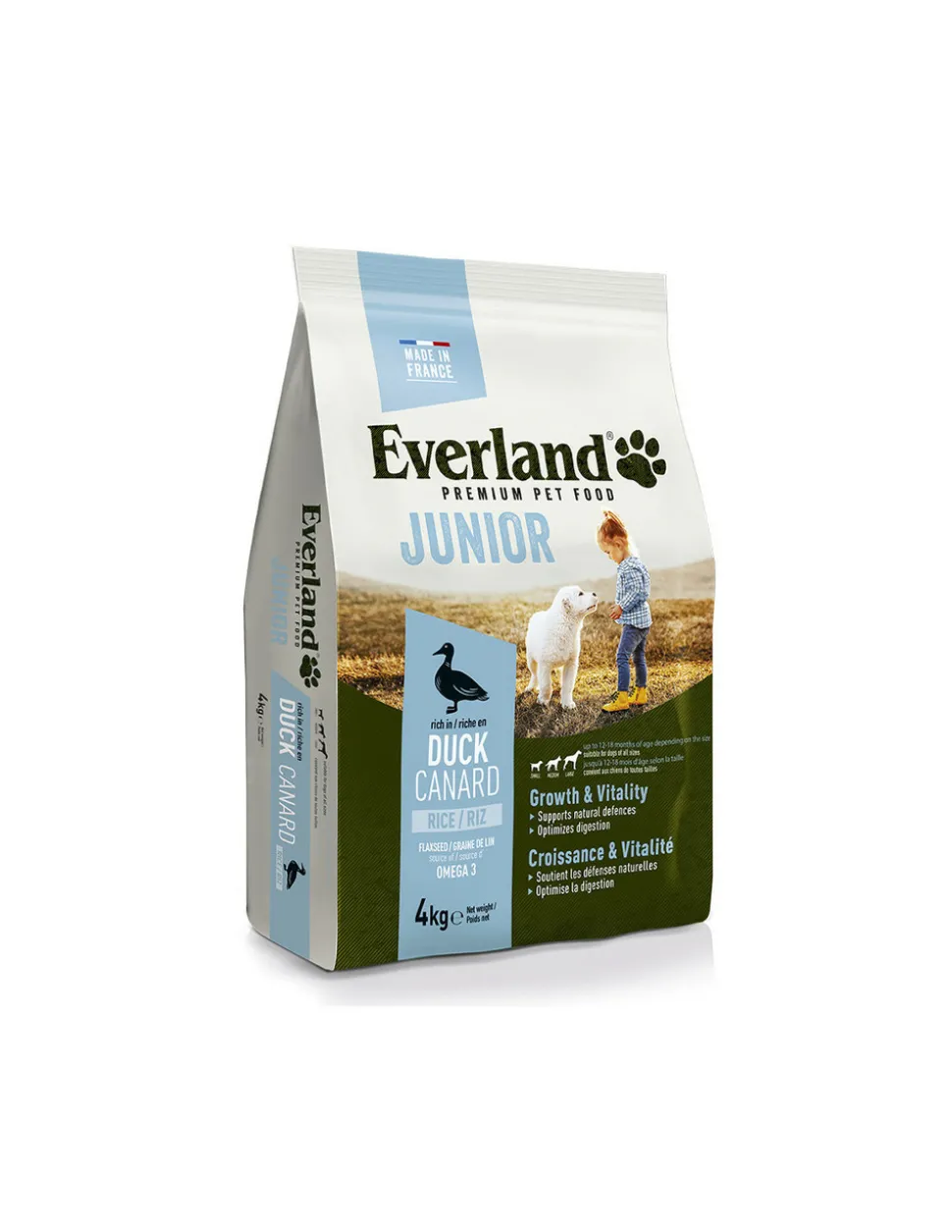 GÉNÉRIQUE - Aliment croquette chien nutrio junior 4kg everland