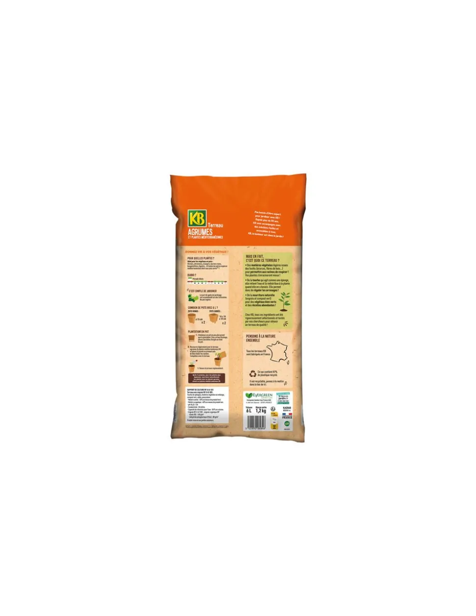 GÉNÉRIQUE - Terreau agrumes plantes méditérranéennes 6l /nc - kb