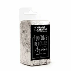 GRAINE CRÉATIVE - Flocons de dorure argent 1 g