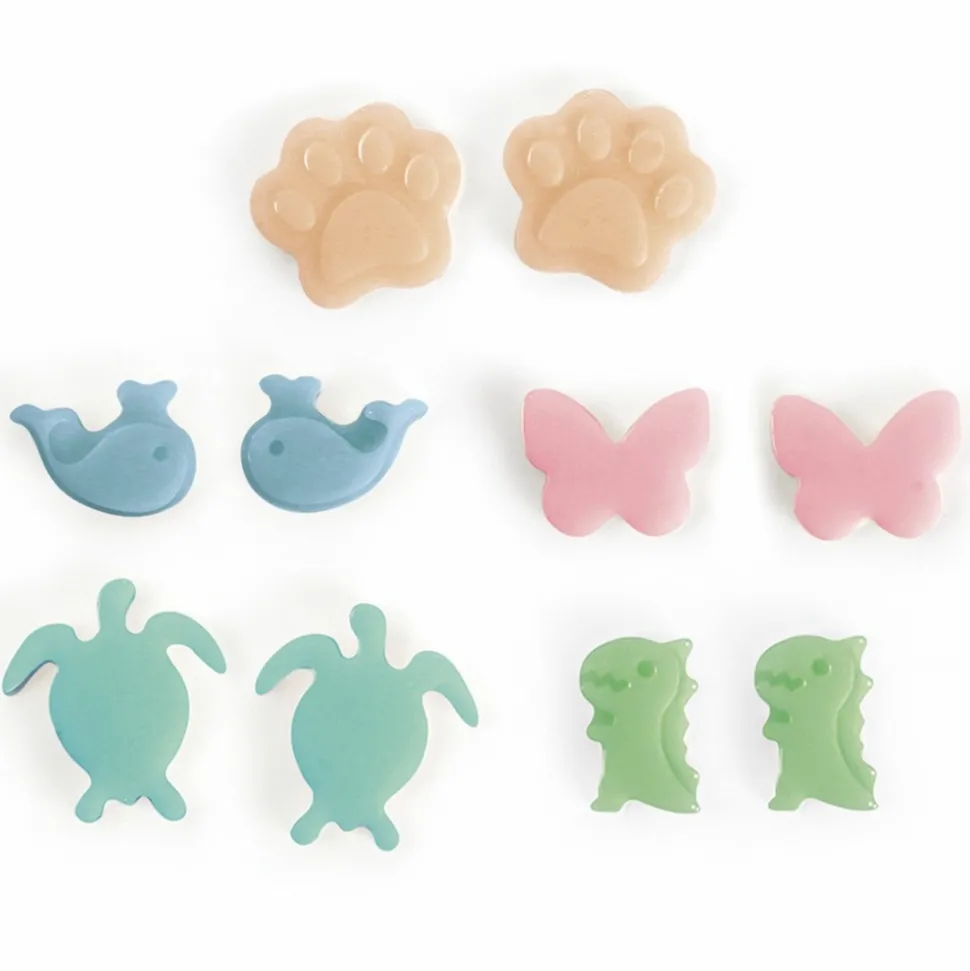 GRAINE CRÉATIVE - 5 mini moules pour bijoux animaux