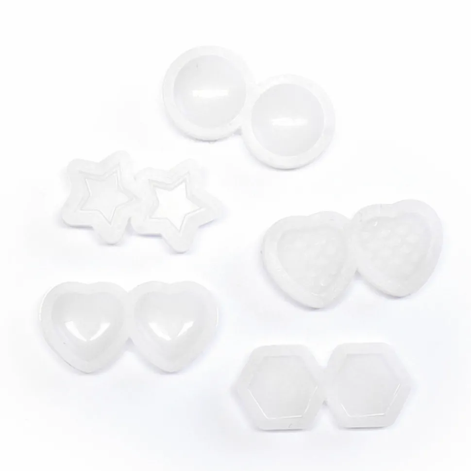 GRAINE CRÉATIVE - 5 mini moules pour bijoux formes