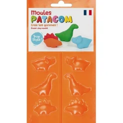 GRAINE CRÉATIVE - Moules pour gomme à modeler patagom - dinosaures