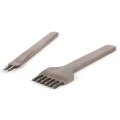 GRAINE CRÉATIVE - 2 perforateurs 2 et 6 dents pour cuir et pâte polymère