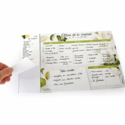 GRAINE CRÉATIVE - Planning magnétique mes menus et ma liste de course