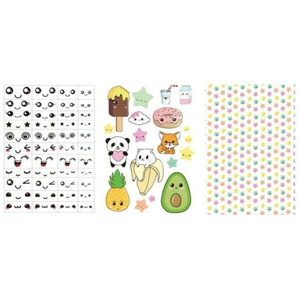GRAINE CRÉATIVE - 3 transferts pour pâte polymère - kawaii