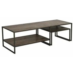 INTERIOR'S - Tables basses gigognes bois marron - manufacture interior's