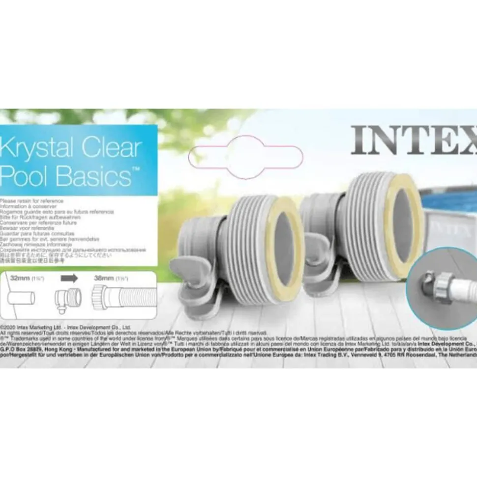 INTEX - Adaptateurs b 2 pcs pour tuyaux 32 mm à 38 mm