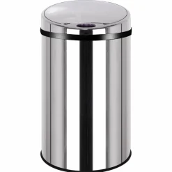 KITCHEN MOVE - Poubelle automatique artic argent acier inoxydable 30 l