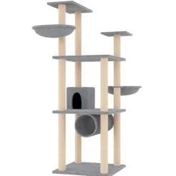 MAISON EXCLUSIVE - Arbre à chat avec griffoirs en sisal crème 97 cm