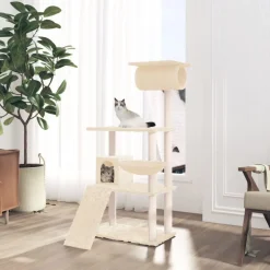 MAISON EXCLUSIVE - Arbre à chat avec griffoirs en sisal crème 180 cm