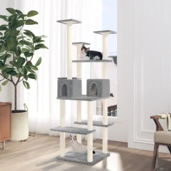 MAISON EXCLUSIVE - Arbre à chat avec griffoirs en sisal crème 154 cm