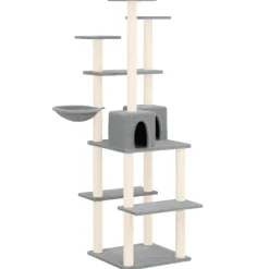 MAISON EXCLUSIVE - Arbre à chat avec griffoirs en sisal crème 154 cm