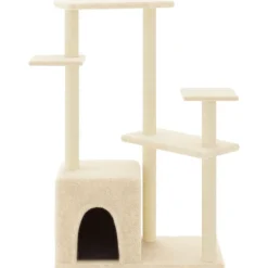 MAISON EXCLUSIVE - Arbre à chat avec griffoirs en sisal crème 107,5 cm
