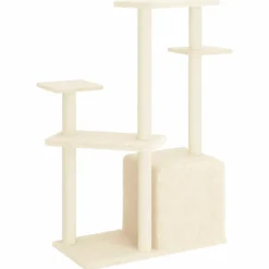 MAISON EXCLUSIVE - Arbre à chat avec griffoirs en sisal crème 107,5 cm