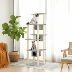 MAISON EXCLUSIVE - Arbre à chat avec griffoirs en sisal crème 95 cm