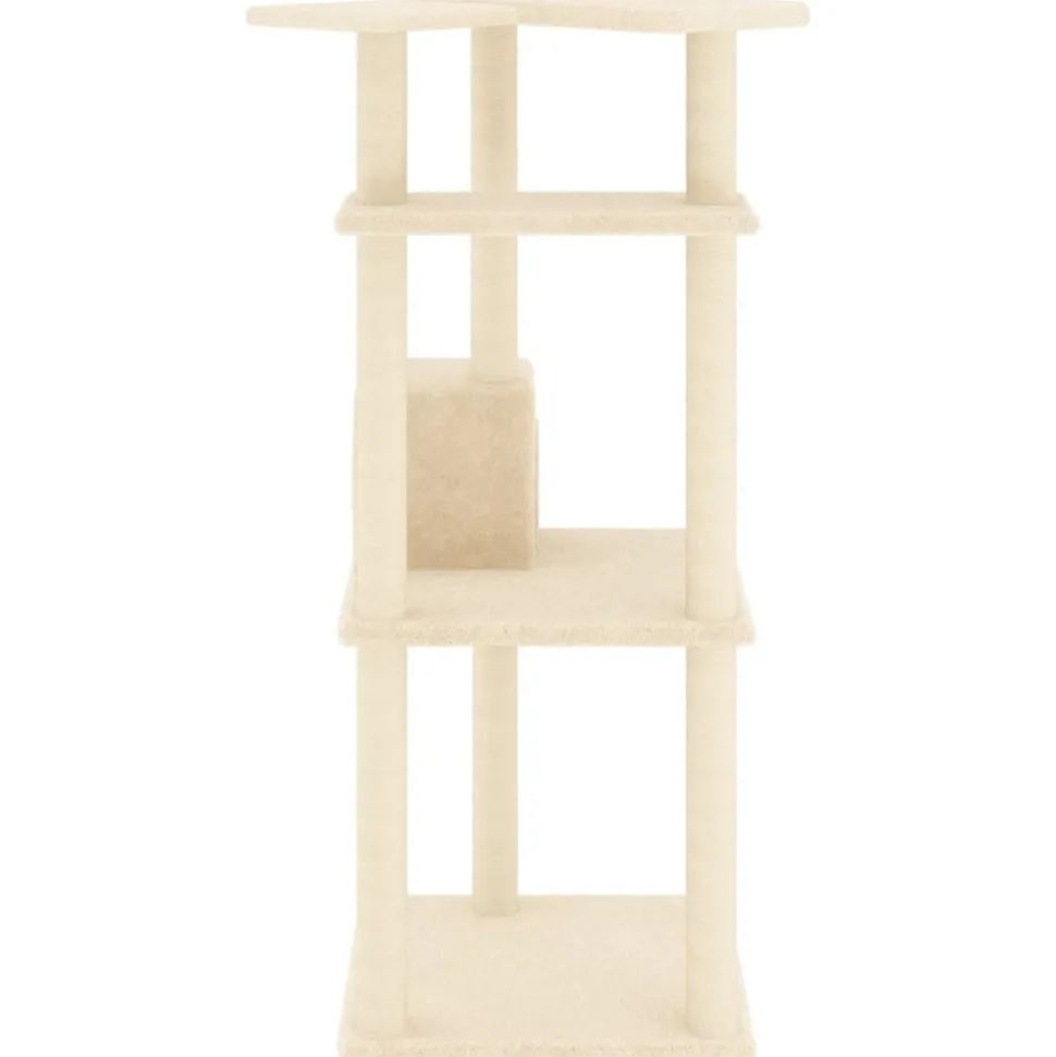 MAISON EXCLUSIVE - Arbre à chat avec griffoirs en sisal crème 123 cm