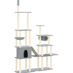 MAISON EXCLUSIVE - Arbre à chat avec griffoirs en sisal crème 96,5 cm