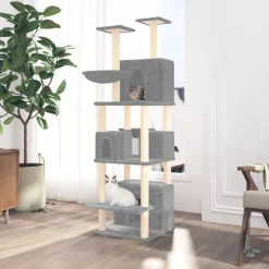 MAISON EXCLUSIVE - Arbre à chat avec griffoir en sisal gris foncé 59 cm