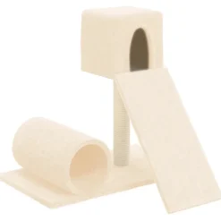 MAISON EXCLUSIVE - Arbre à chat avec griffoir en sisal crème 59 cm