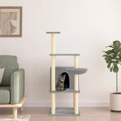 MAISON EXCLUSIVE - Arbre à chat avec griffoirs en sisal crème 82 cm