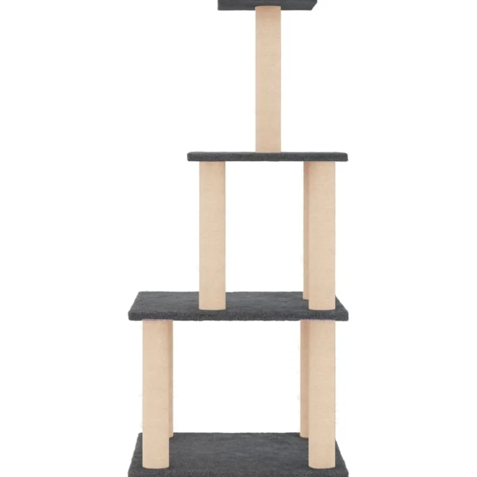 MAISON EXCLUSIVE - Arbre à chat avec griffoirs en sisal crème 108,5 cm