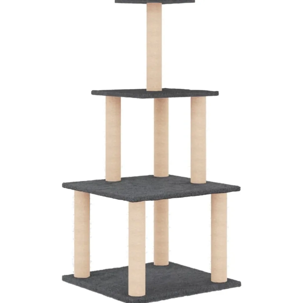 MAISON EXCLUSIVE - Arbre à chat avec griffoirs en sisal crème 108,5 cm