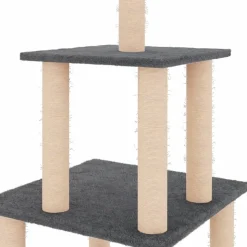 MAISON EXCLUSIVE - Arbre à chat avec griffoirs en sisal crème 108,5 cm