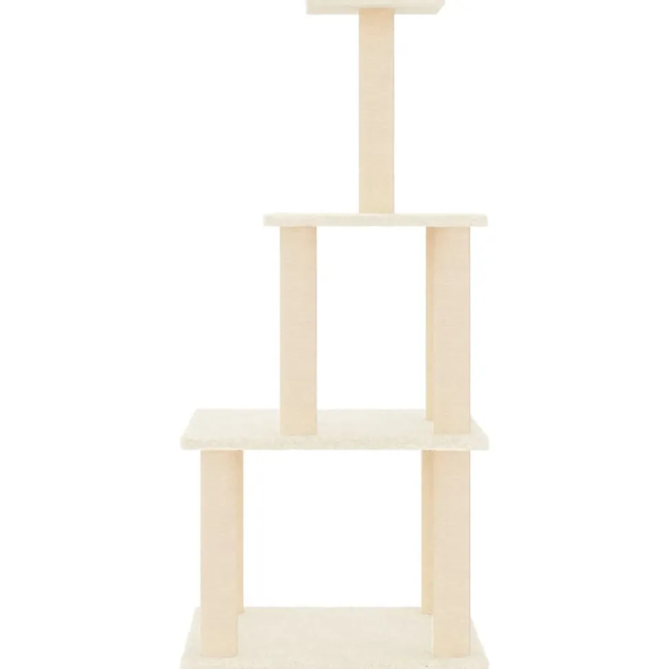 MAISON EXCLUSIVE - Arbre à chat avec griffoirs en sisal crème 111 cm