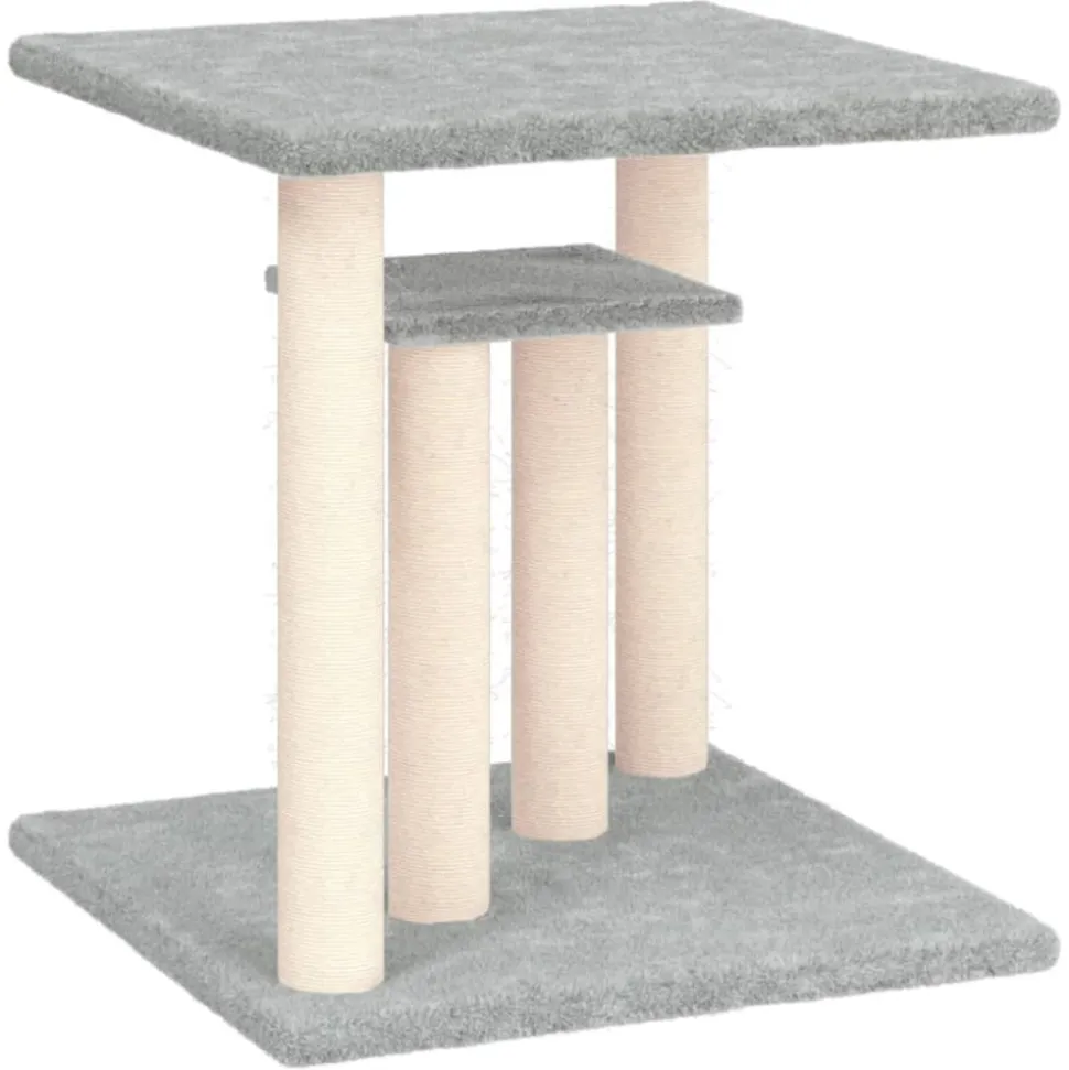 MAISON EXCLUSIVE - Arbres à chat avec plates-formes gris clair 50 cm