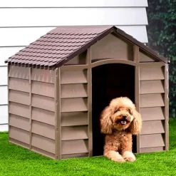 MAISON EXCLUSIVE - Niche pour chien marron 86x84x82 cm polypropylène