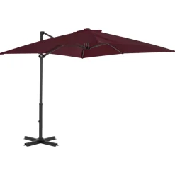 MAISON EXCLUSIVE - Parasol de jardin en porte-à-faux avec mât en aluminium