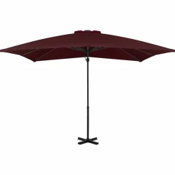 MAISON EXCLUSIVE - Parasol de jardin en porte-à-faux avec mât en aluminium