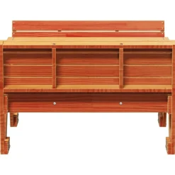MAISON EXCLUSIVE - Table de pique-nique pour enfants cire marron bois massif pin