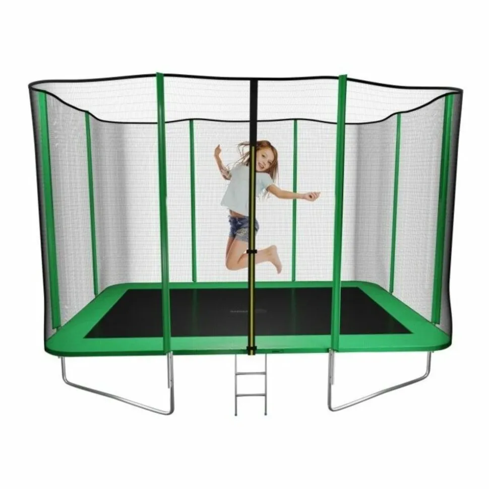 1.- MASGAMES OUTDOOR GAMES - Trampoline rectangulaire premium l masgames