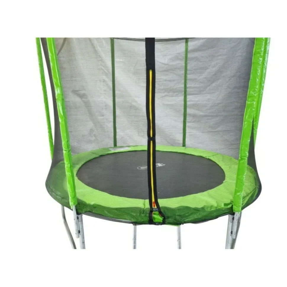 1.- MASGAMES OUTDOOR GAMES - Trampoline masgames force 305 avec filet de protection, échelle et ancrages