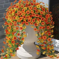 MCBOSON - Fleurs plastiques artificielles pour phalaenopsis 2 pièces