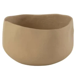 PARIS PRIX - Coupelle déco en métal "goa" 24cm beige