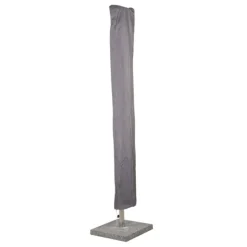 PARIS PRIX - Housse de protection parasol "klas" 225cm gris