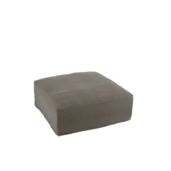 PARIS PRIX - Housse pour pouf "monaco" 105x105cm taupe